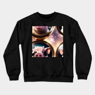 Just a Pig Astronaut Crewneck Sweatshirt